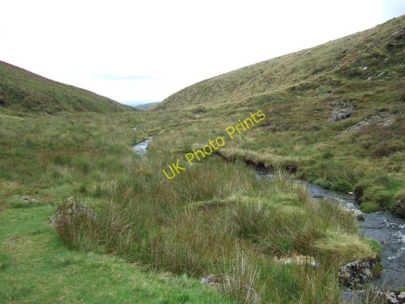 Photo 6"x4" River Taw valley at Knack Mine Ford Steeperton Tor c2010