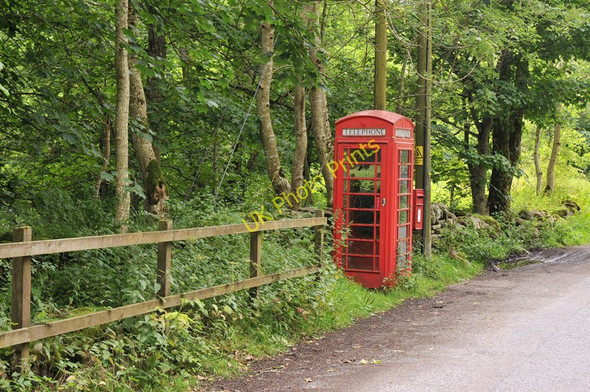 Photo 6"x4" Red phone box and post box at Invervar Invervar c2010