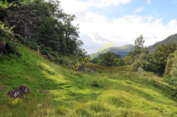 Photo 6"x4" Steep craggy hillside in Glen Lyon Fearnan c2010