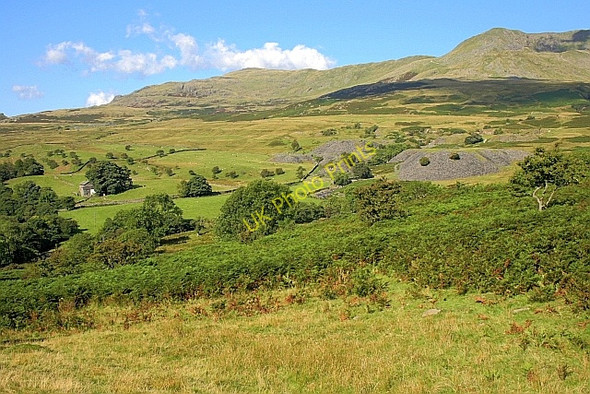 Photo 6"x4" Torver Beck and the Tranearth Quarries Scar Head c2010