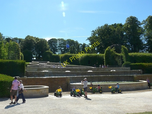 Photo 6"x4" Junior tractor drivers at the Alnwick Garden Alnwick c2010