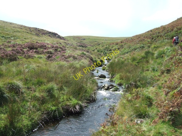 Photo 6"x4" Valley of the River Taw near Okement Hill Tinner's Hut c2010