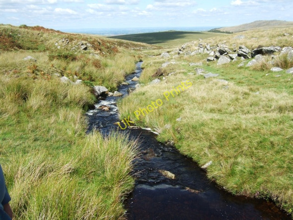 Photo 6"x4" Black-a-ven Brook from New Bridge Belstone c2010