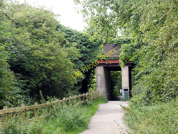 Photo 6"x4" Bridge over a cutting on the Wirral Way Gayton\/SJ2780 c2010