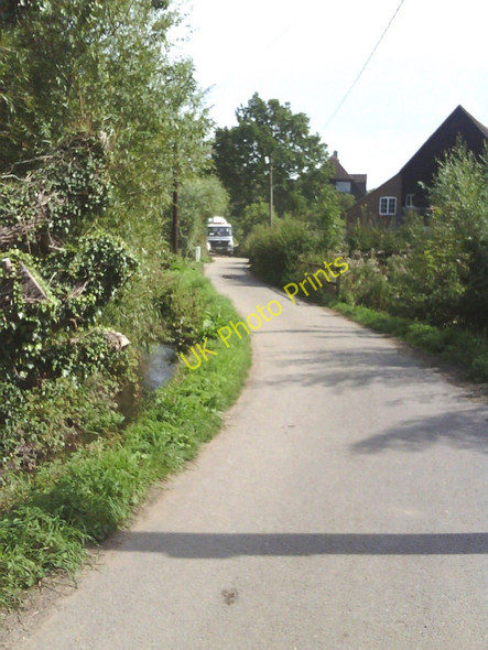 Photo 6"x4" Mill Lane and stream Sutton Courtenay c2010