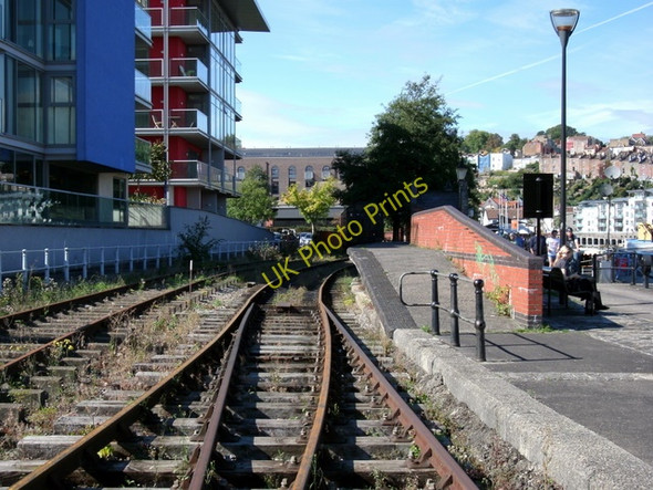 Photo 6"x4" Railway platform at Princes Wharf Bedminster c2010