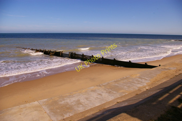 Photo 6"x4" Beach, Bacton, Norfolk Bacton Green\/TG3434 c2009
