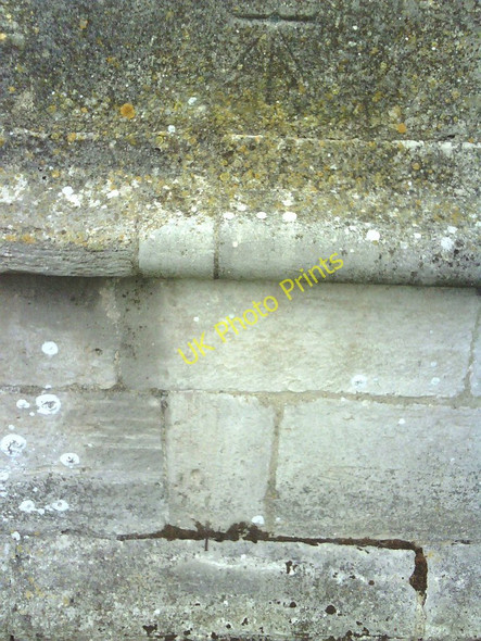 Photo 6"x4" Benchmark on the tower of St George's Church Dorchester\/SY6890 c2010