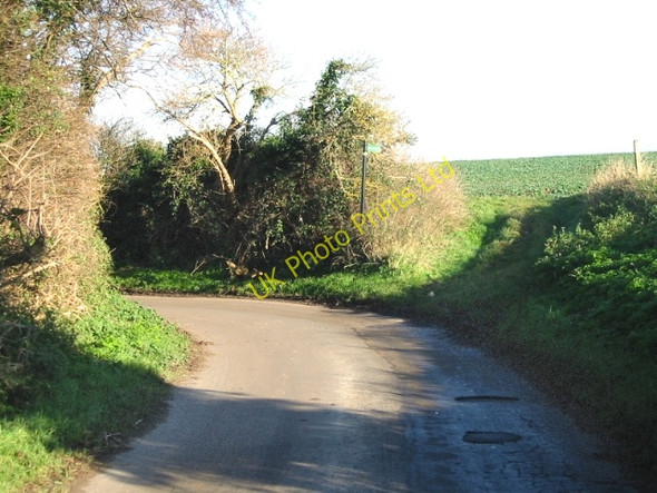Photo 6"x4" Bend in road and footpath towards East Street Each End c2007