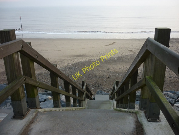 Photo 6"x4" Steps down to the beach at Withernsea Withernsea c2010