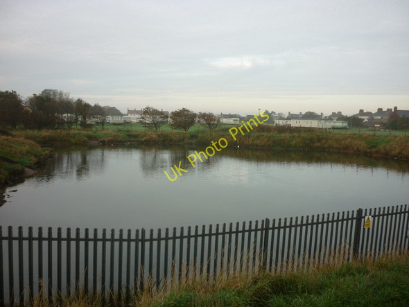 Photo 6"x4" A camp site fishing pond at Withernsea Withernsea c2010