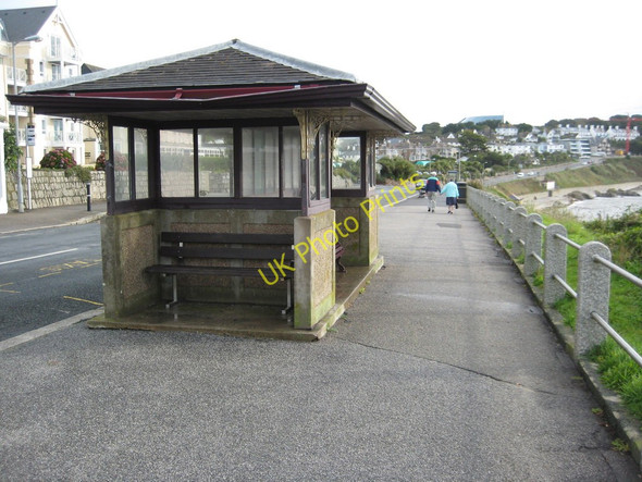 Photo 6"x4" Seafront shelter, Cliff Road Falmouth c2010