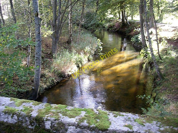 Photo 6"x4" Looking downstream Tarland Burn Aboyne c2010