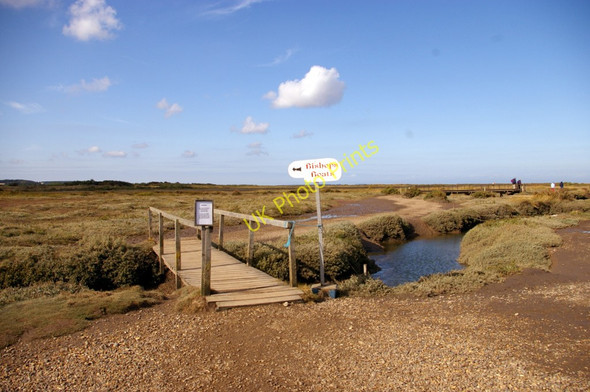 Photo 6"x4" Bridge over Creek, Morston, Norfolk Morston c2009