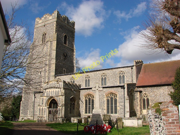 Photo 6"x4" Ixworth St Mary\u00e2\u0080\u0099s church Grimstone End c2008