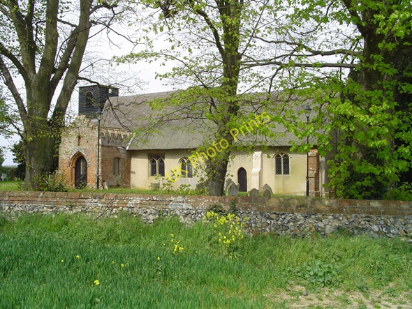Photo 6"x4" Ixworth Thorpe All Saints church Ixworth Thorpe c2007