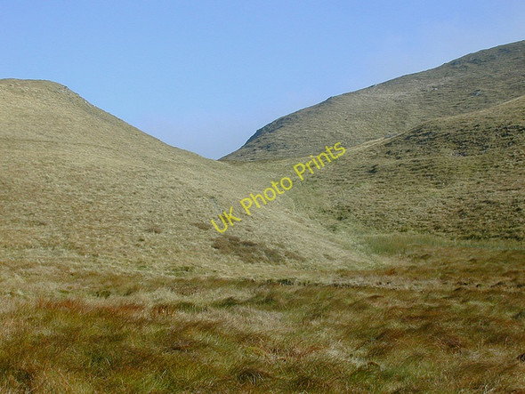 Photo 6"x4" The col below Pumlumon Fawr Pumlumon Fach c2010