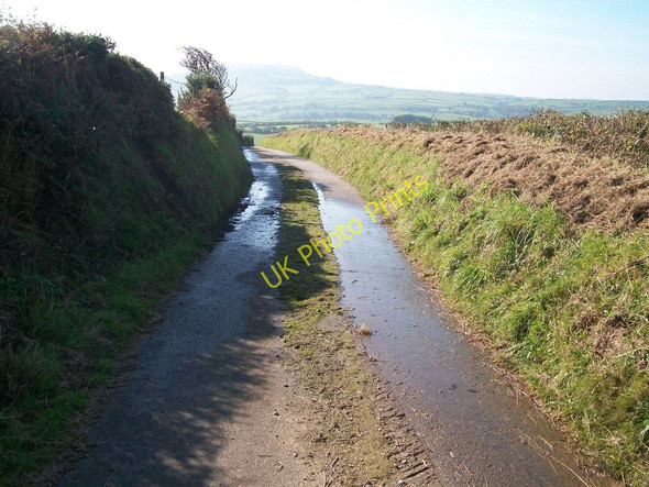 Photo 6"x4" Flooding on the lane south to Trefaes Bryn-mawr\/SH2433 c2010
