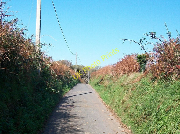 Photo 6"x4" The lane westwards towards the Tyddyn Rhys crossroads Llaniestyn c2010
