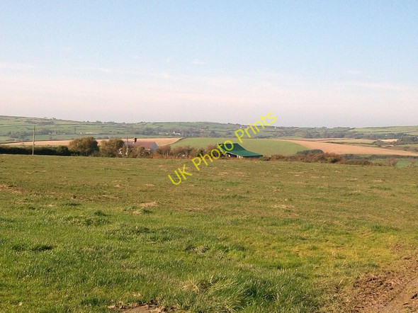 Photo 6"x4" View west across farmland at Mur Serchog Botwnnog c2010