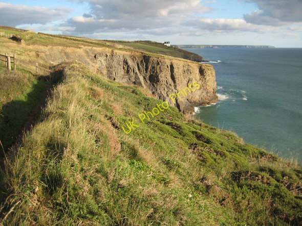 Photo 6"x4" Coast above Tremearne Par Porthleven c2010