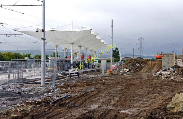 Photo 6"x4" Construction work at Belgard tram stop, Belgard Kilnamanagh c2010