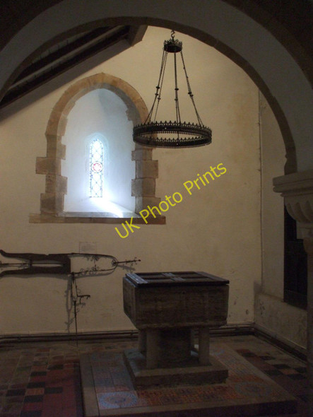Photo 6"x4" Font in St. Peter's, Rodmell, East Sussex Southease c2008
