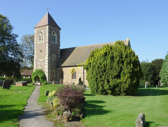 Photo 6"x4" Holy Cross Church at Bobbington, Staffordshire Bobbington c2010