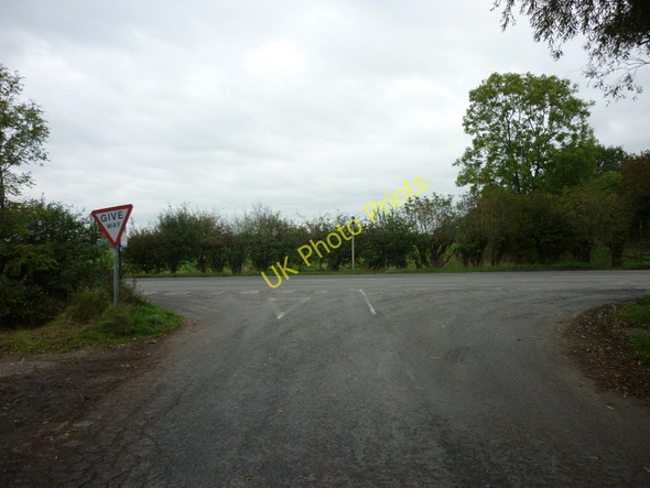 Photo 6"x4" Brind Lane joins the B1228, Wood Lane Brind c2010