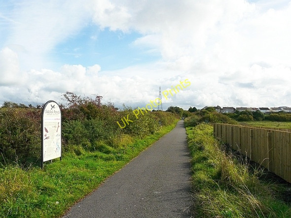 Photo 6"x4" Cycle path by Siddick Ponds Nature Reserve Hawk Hill\/NY0029 c2010
