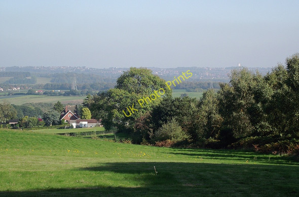 Photo 6"x4" Staffordshire farmland looking across Smestow Valley Gospel Ash c2010