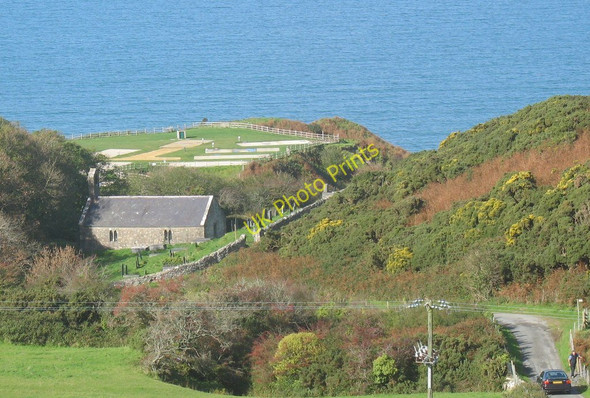 Photo 6"x4" St Beuno's Church and churchyard from Moel Ty-gwyn Pistyll\/SH3242 c2010