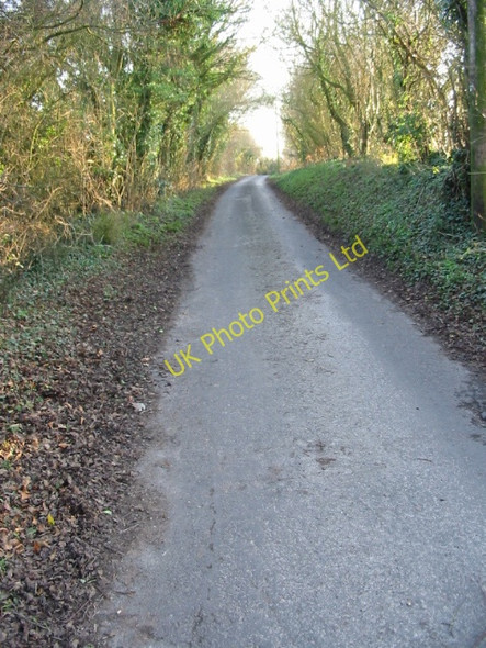 Photo 6"x4" View along Singledge Lane in the direction of Whitfield Coldred c2007