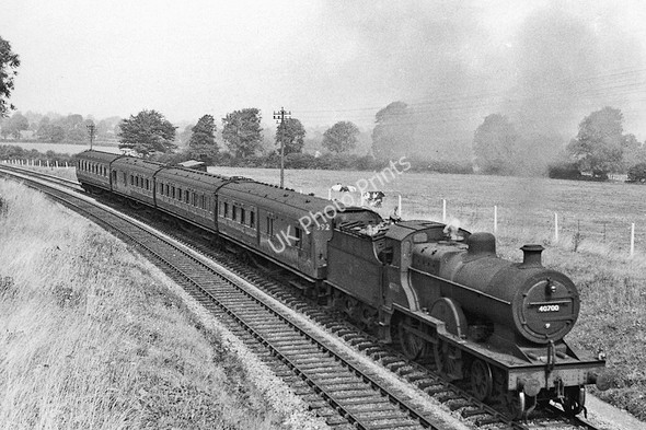 Photo 6"x4" Down S & D train at Masbury Summit Little London\/ST6247 c1959