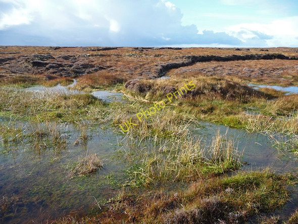 Photo 6"x4" Boggy moorland in Gleann Chrois Cros c2010