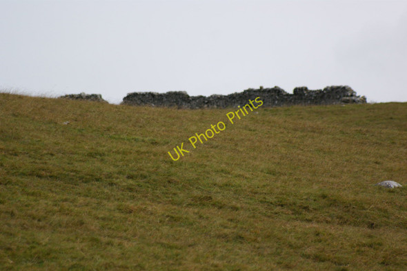 Photo 6"x4" The remains of a wall (windbreak?) on Kilnsey Moor Kilnsey c2010