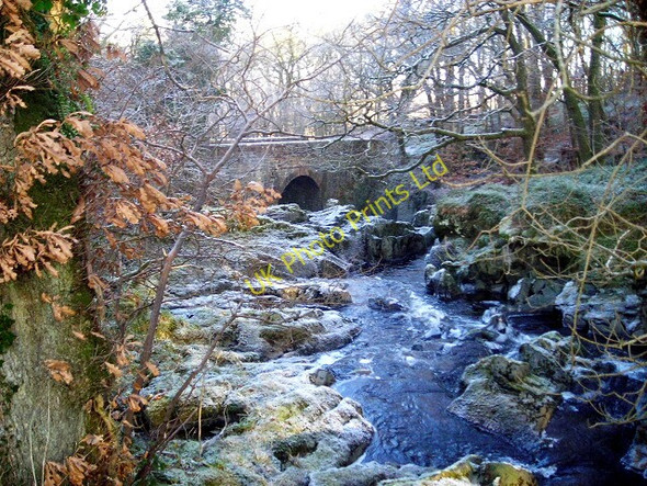 Photo 6"x4" Old Water at Routin Bridge Irongray c2007