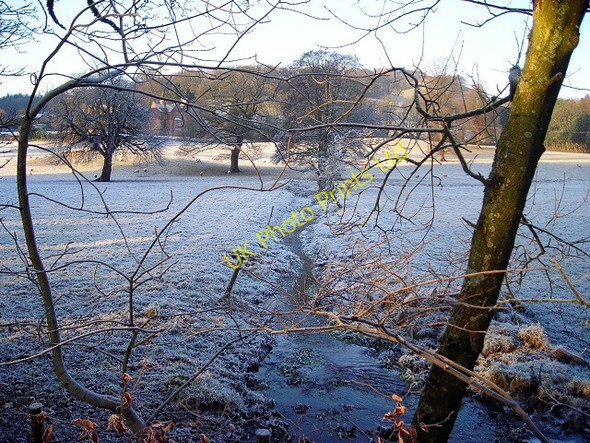 Photo 6"x4" Burn and Fields Near Drummond House Irongray c2007