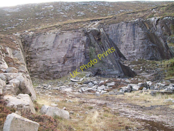 Photo 6"x4" Workings on the south side of Crannoge Quarry Newcastle\/J3732 c2010