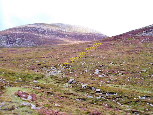 Photo 6"x4" View across the middle Bloody Bridge Valley towards the col between Crossone and Slieve Donard Newcastle\/J3732 c2010