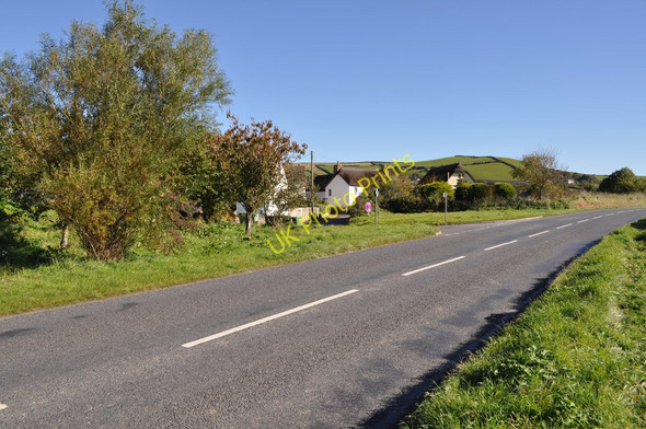 Photo 6"x4" The B3231 passing cottages near West Saunton Farm Lobb c2010