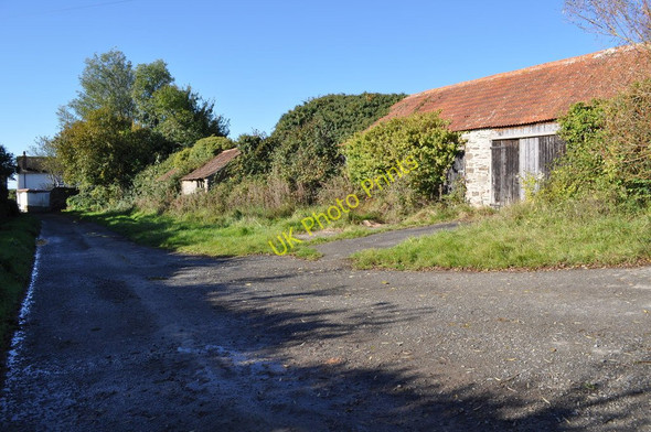 Photo 6"x4" The footpath through West Saunton Farm Lobb c2010