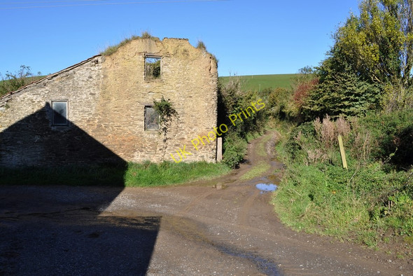 Photo 6"x4" The footpath to North Lobb passing buildings near West Saunton Farm Lobb c2010