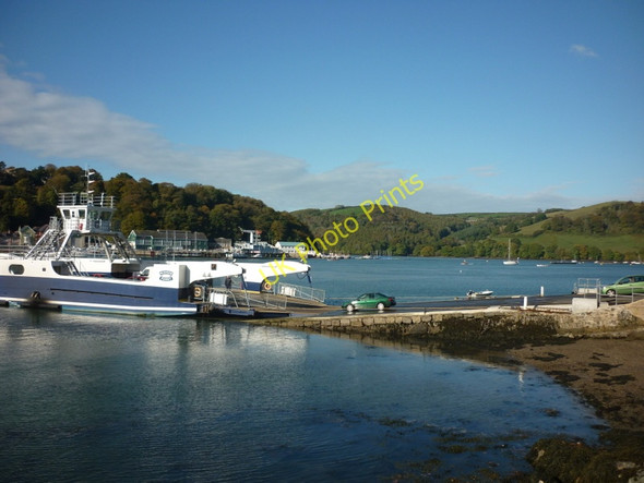 Photo 6"x4" The Higher Ferry across the River Dart Dartmouth c2010