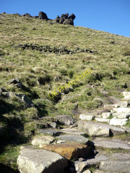 Photo 6"x4" Pennine Way on Kinder Scout Farlands Booth c2010