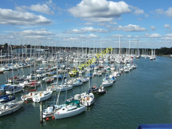Photo 6"x4" A forest of masts in Lymington River Lymington c2010