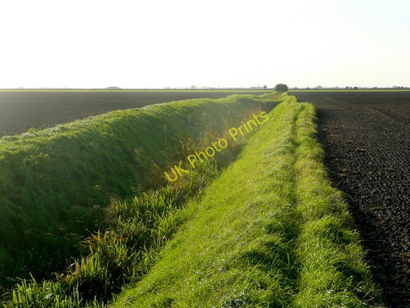 Photo 6"x4" A drain on the silt fen East Heckington c2010