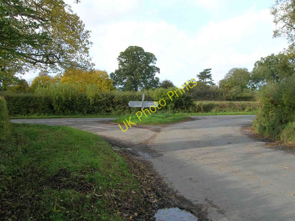 Photo 6"x4" Road junction near Draycott Draycott\/SP1835 c2010