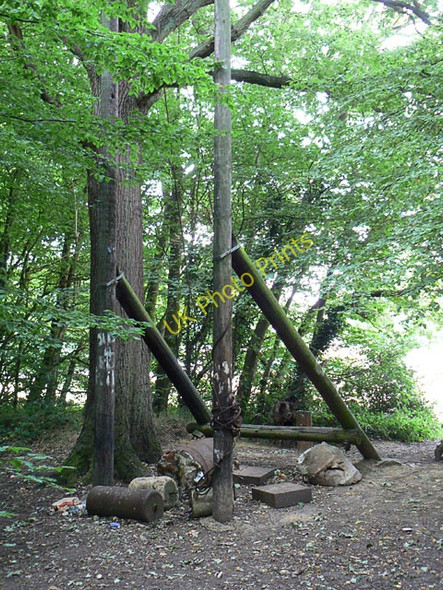 Photo 6"x4" Tug o' War stand in Pound Wood Rayleigh c2010