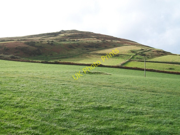 Photo 6"x4" Farmland on the eastern slopes of Mynydd Mawr above Porth Llanllawen Anelog c2010